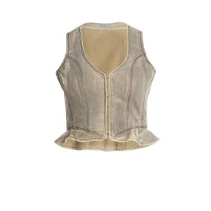 hook denim vest