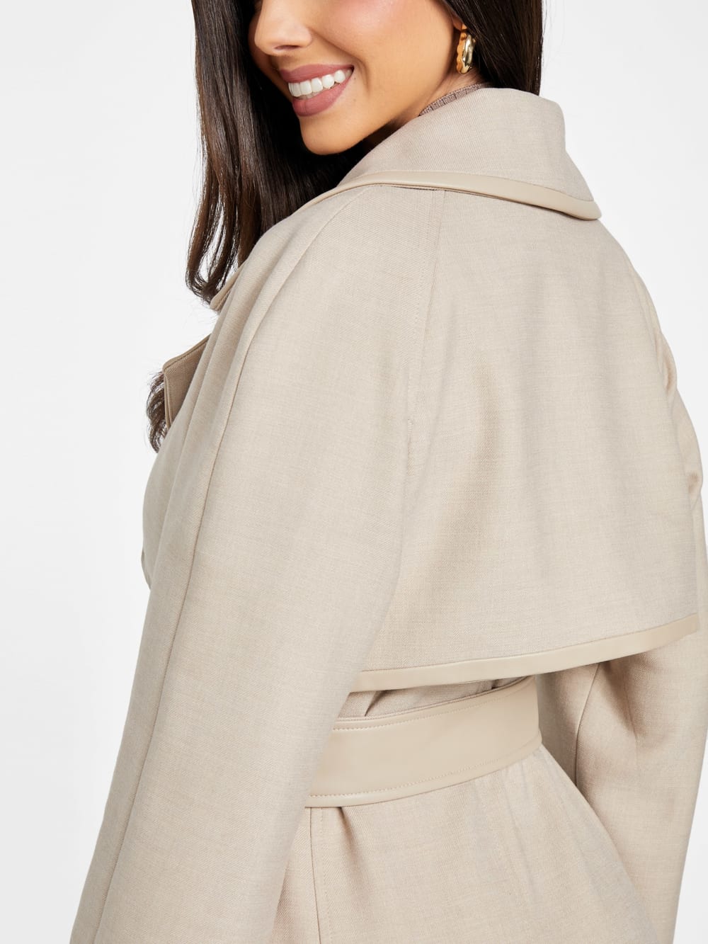 Natalie Longline Trench Coat - Image 6