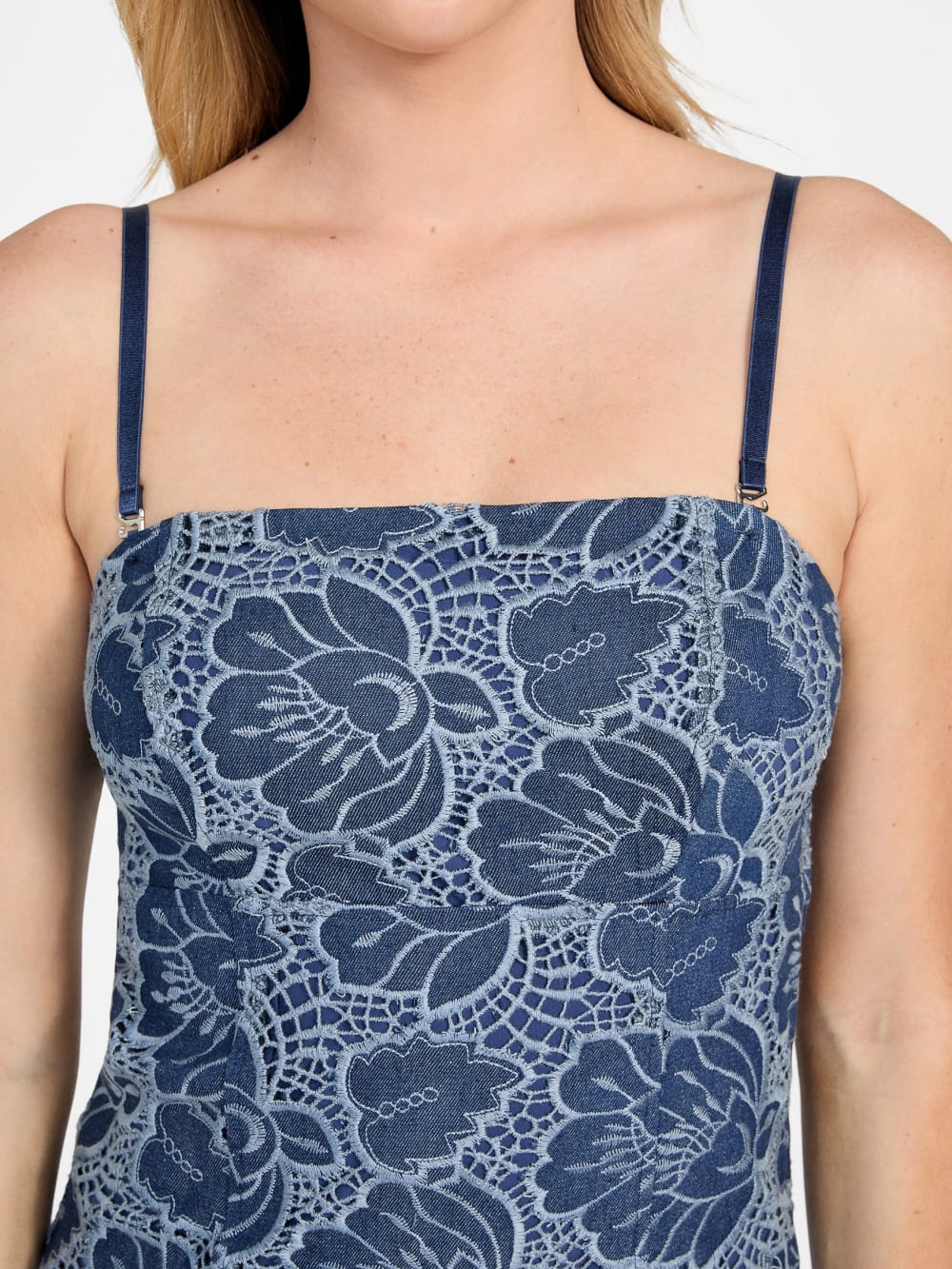 Maisy Lace Indigo Dress - Image 5