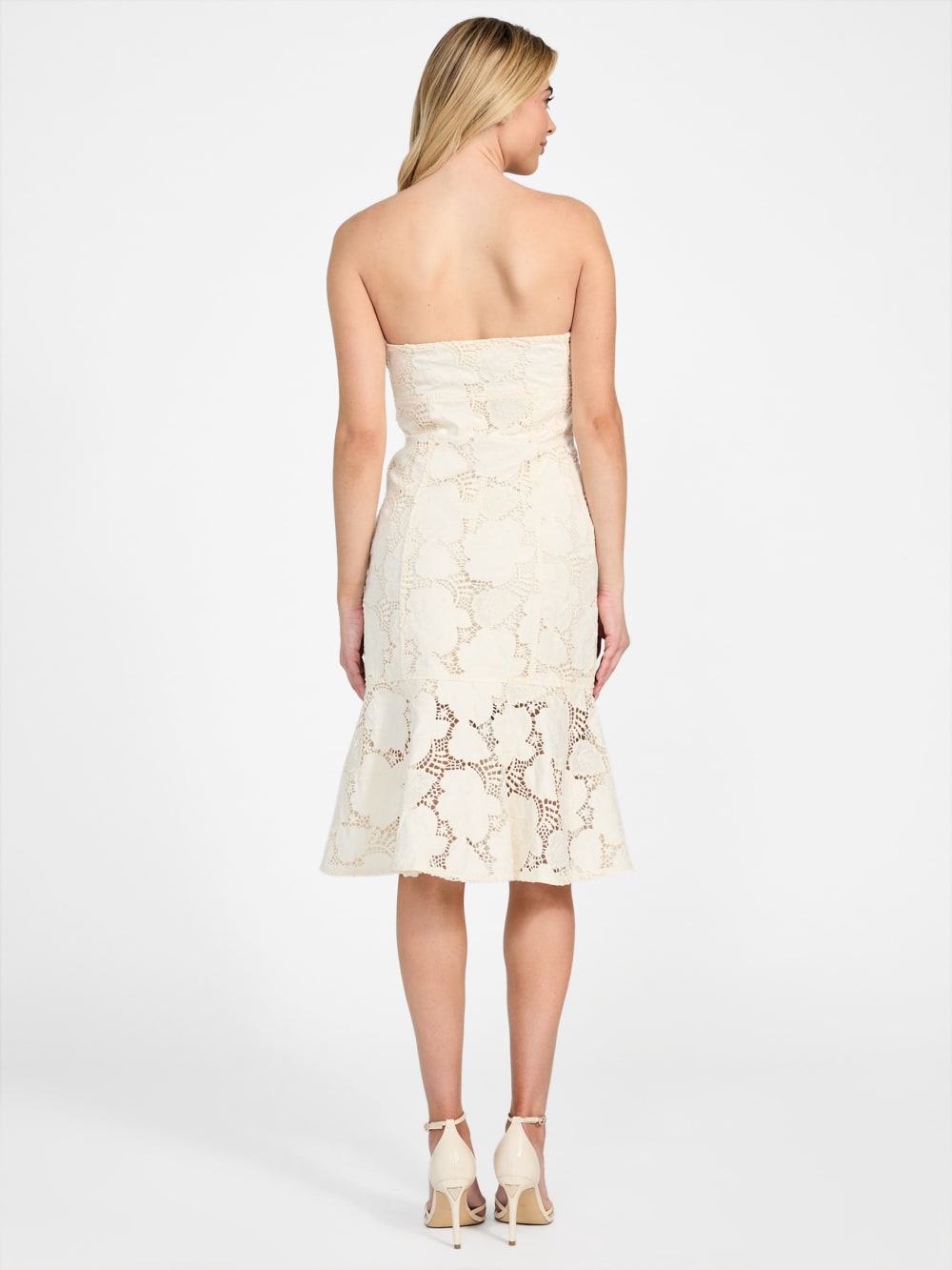 Maisy Strapless Lace Dress - Image 8