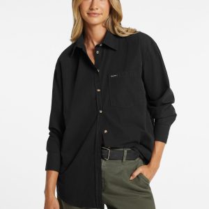 Oversized Long-Sleeve Pocket Shirt