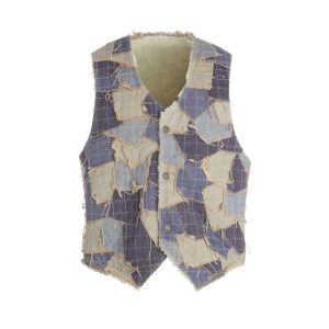 reversible denim vest