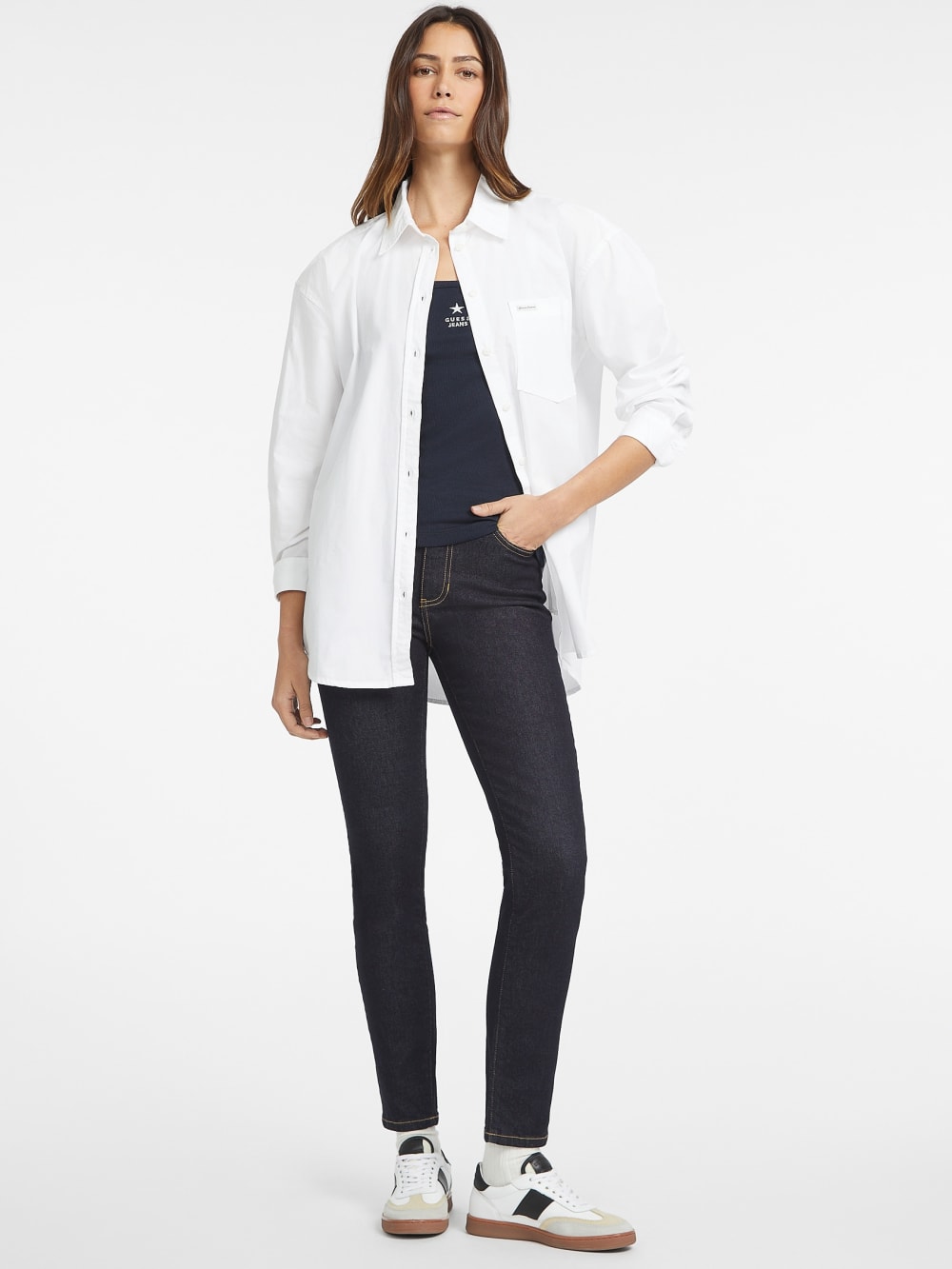 Oversized Long-Sleeve Pocket Shirt - Image 4