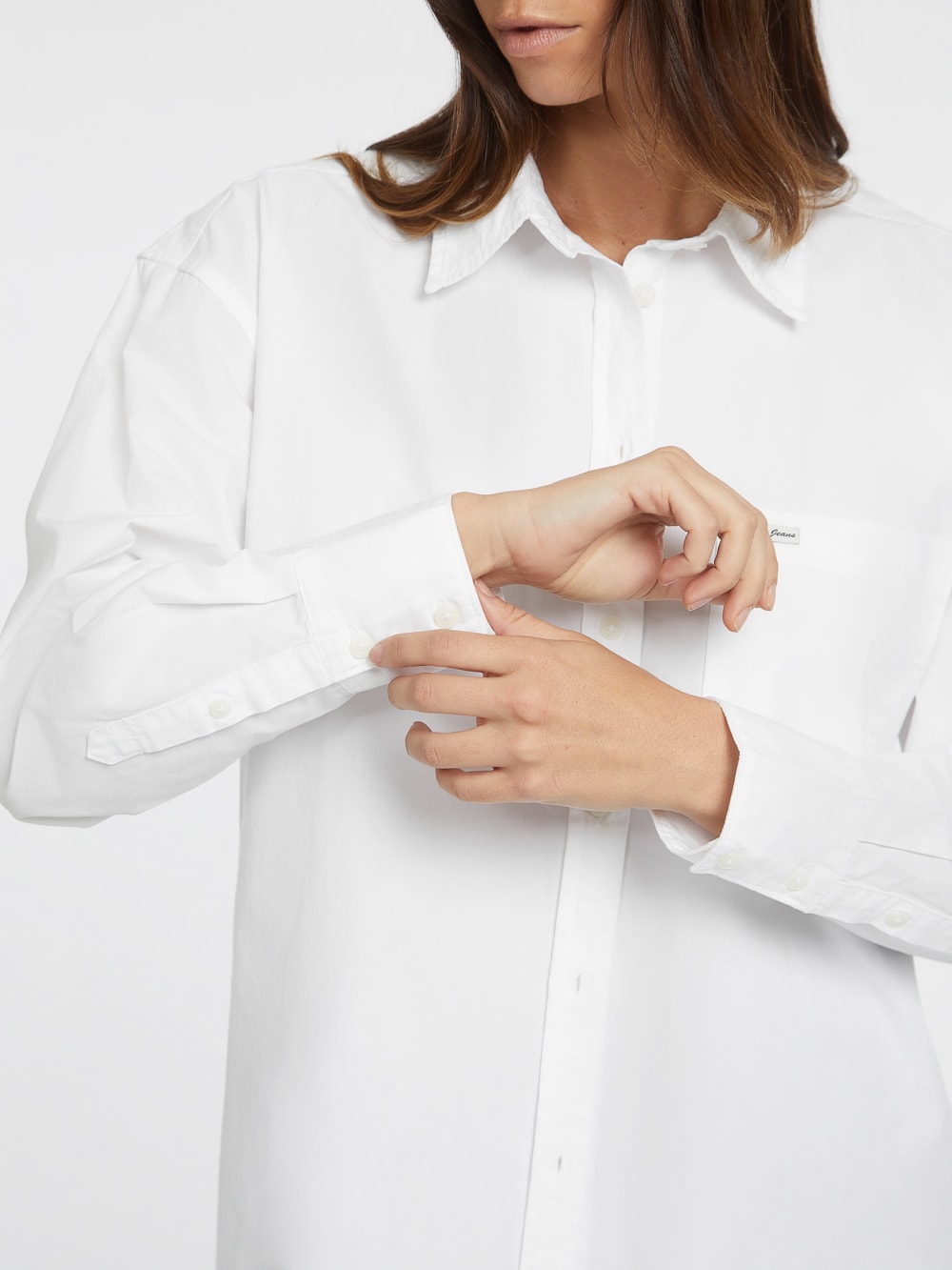 Oversized Long-Sleeve Pocket Shirt - Image 5