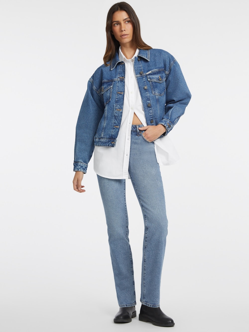 Oversized Long-Sleeve Pocket Shirt - Image 7