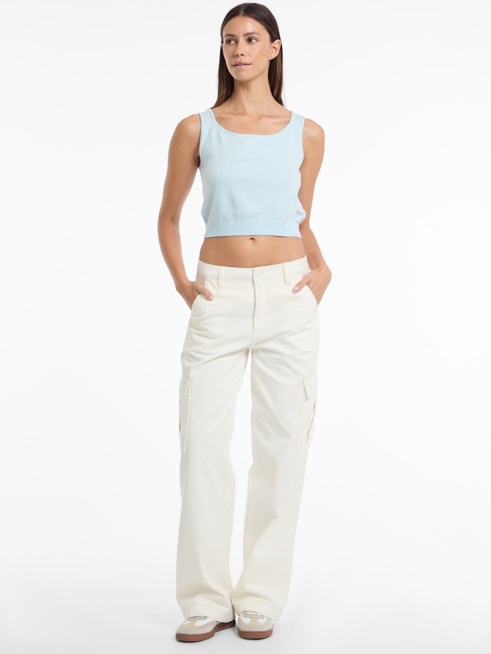 Silk and Wool-Blend Scoop Logo Sweater Tank - Image 2