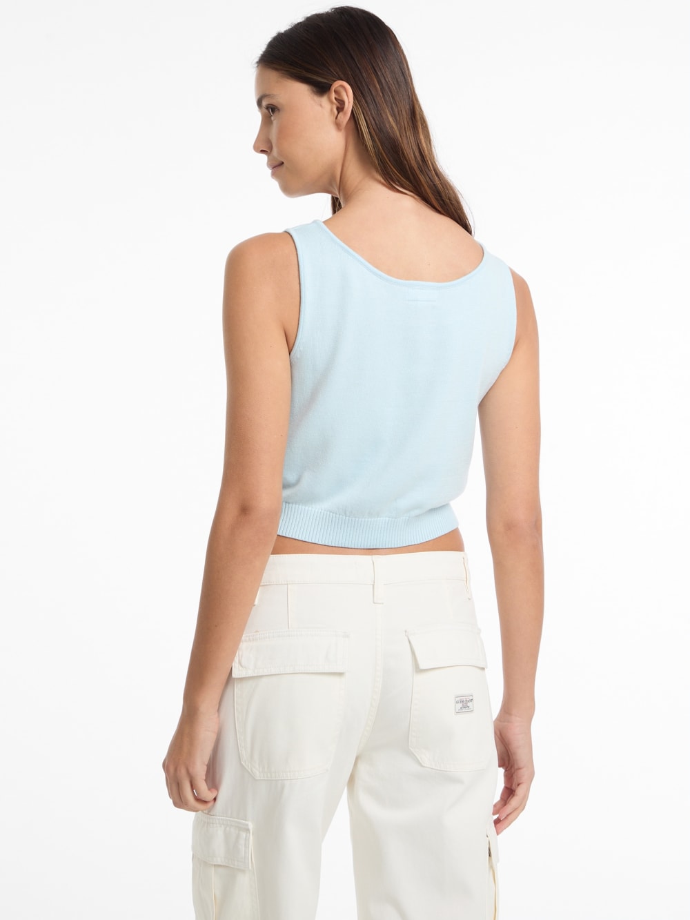Silk and Wool-Blend Scoop Logo Sweater Tank - Image 4