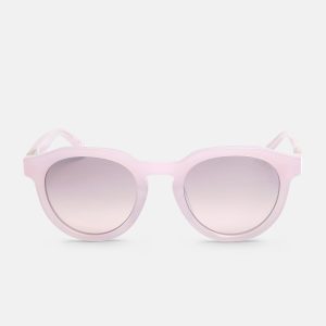 Oversized Round Plastic Sunglasses