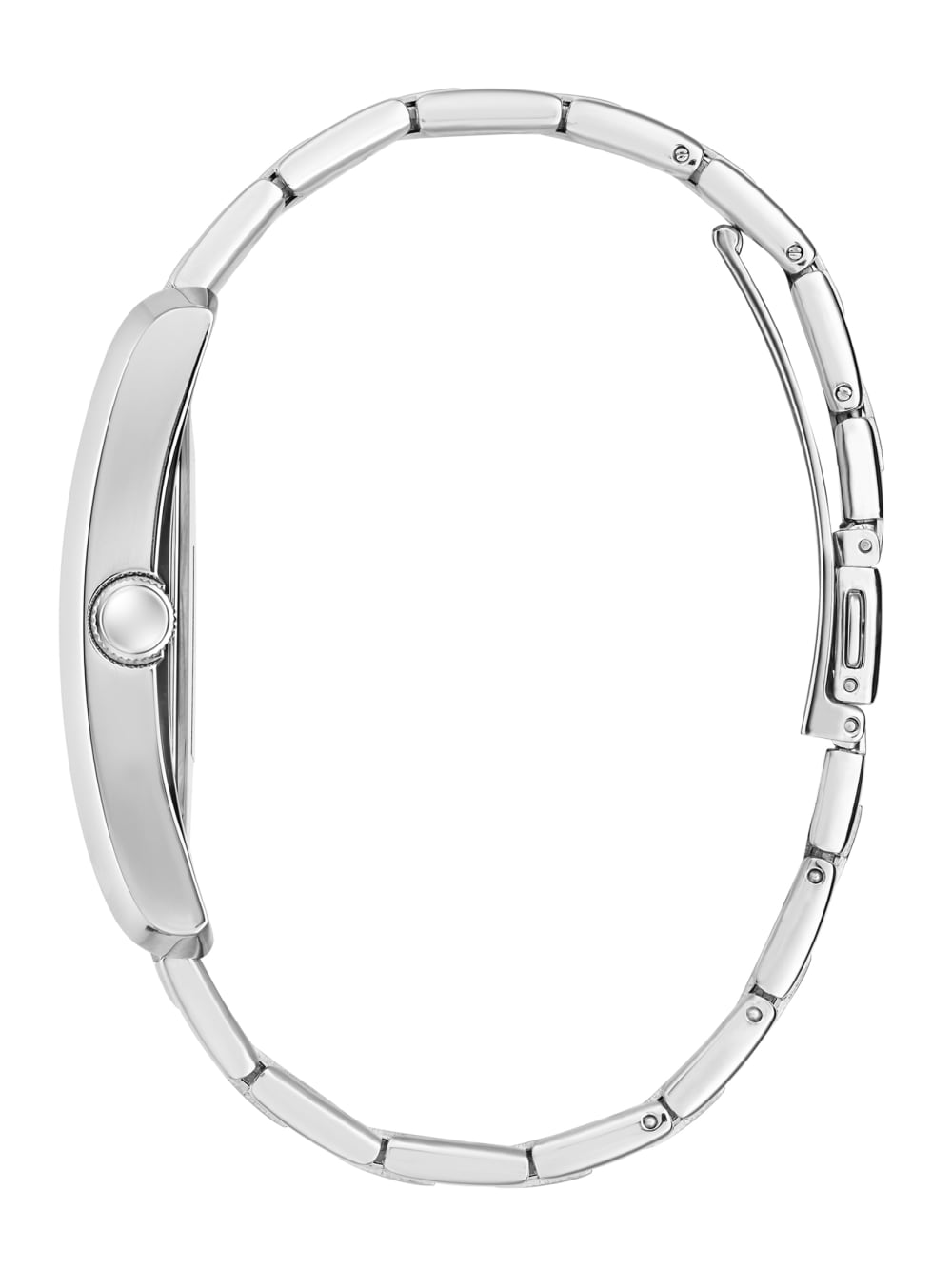 Silver-Tone and Black Square Analog Watch - Image 2