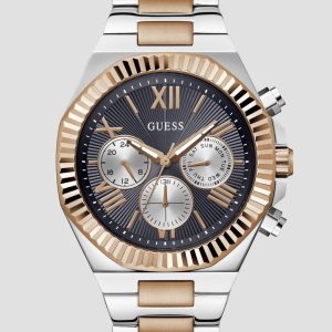 Two-Tone and Navy Multifunction Watch