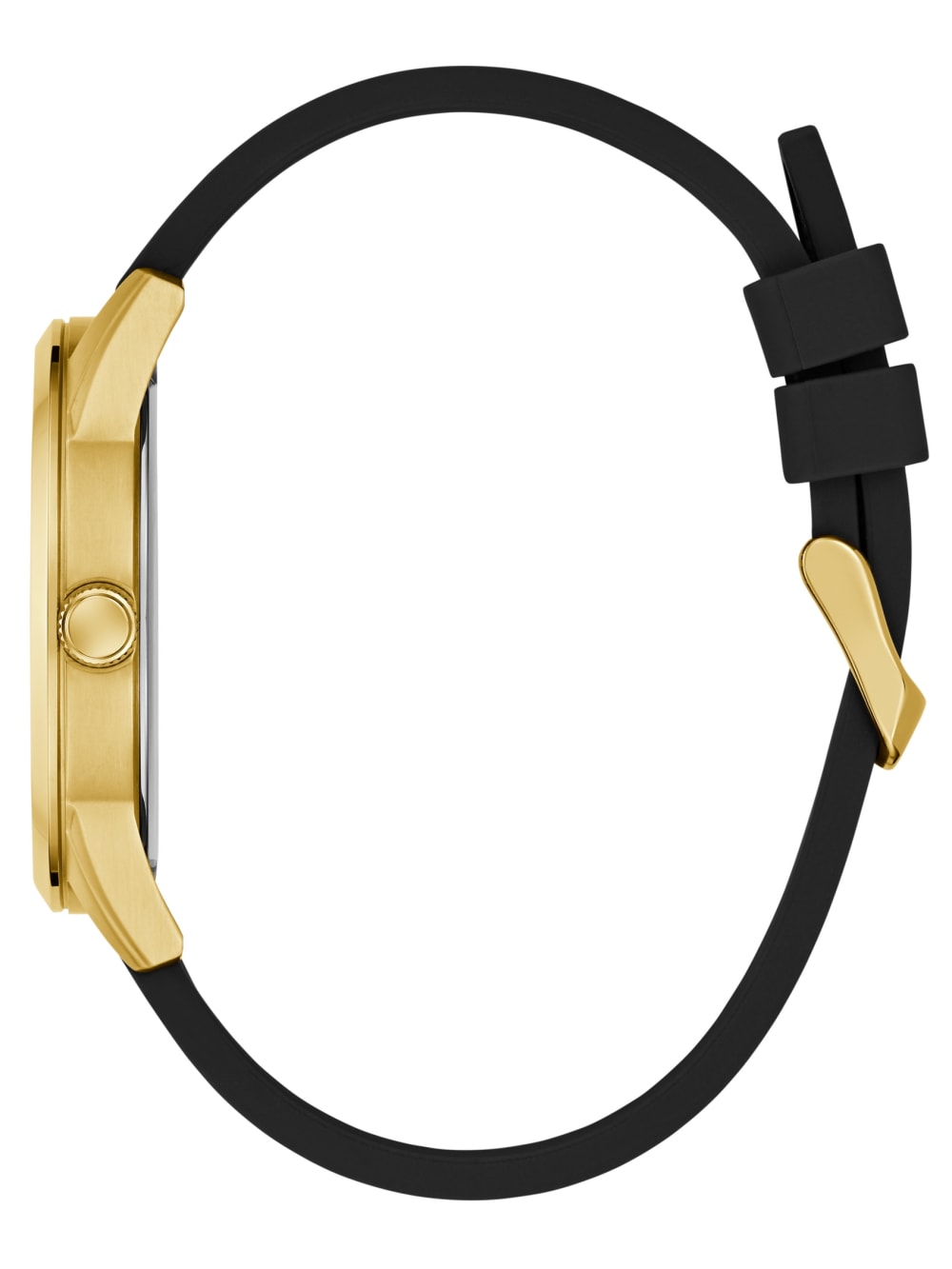 Black and Gold-Tone Silicone Analog Watch - Image 2