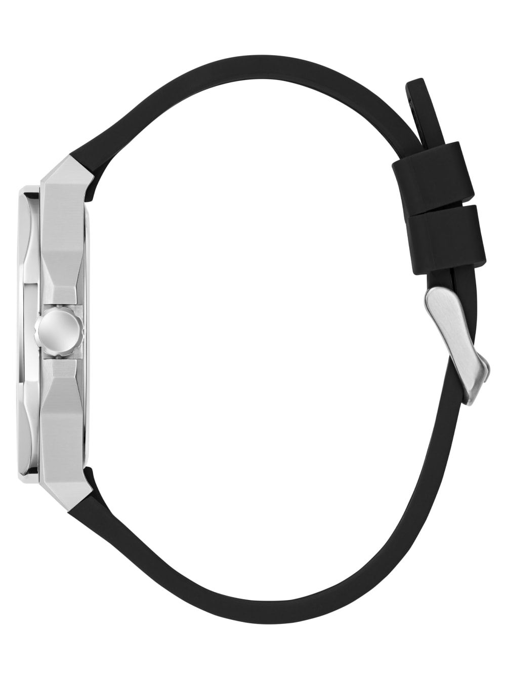 Silver-Tone and Black Analog Watch - Image 2