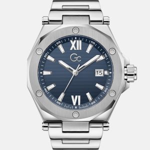 Gc Silver-Tone Multifunctional Watch