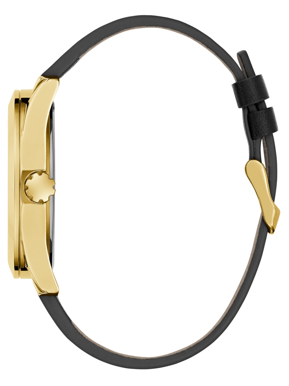 Black and Gold-Tone Multifunction Leather Watch - Image 2
