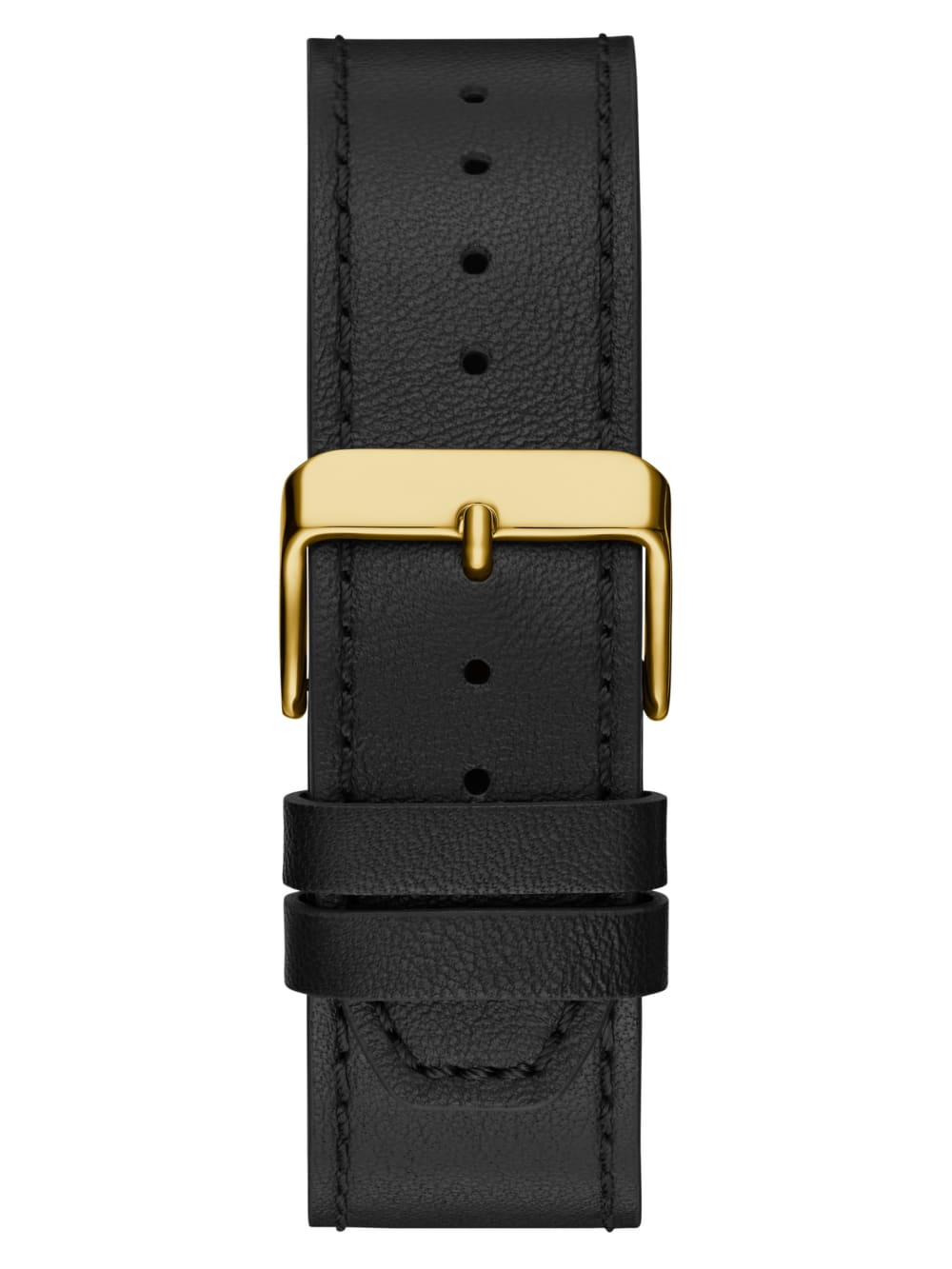 Black and Gold-Tone Multifunction Leather Watch - Image 3