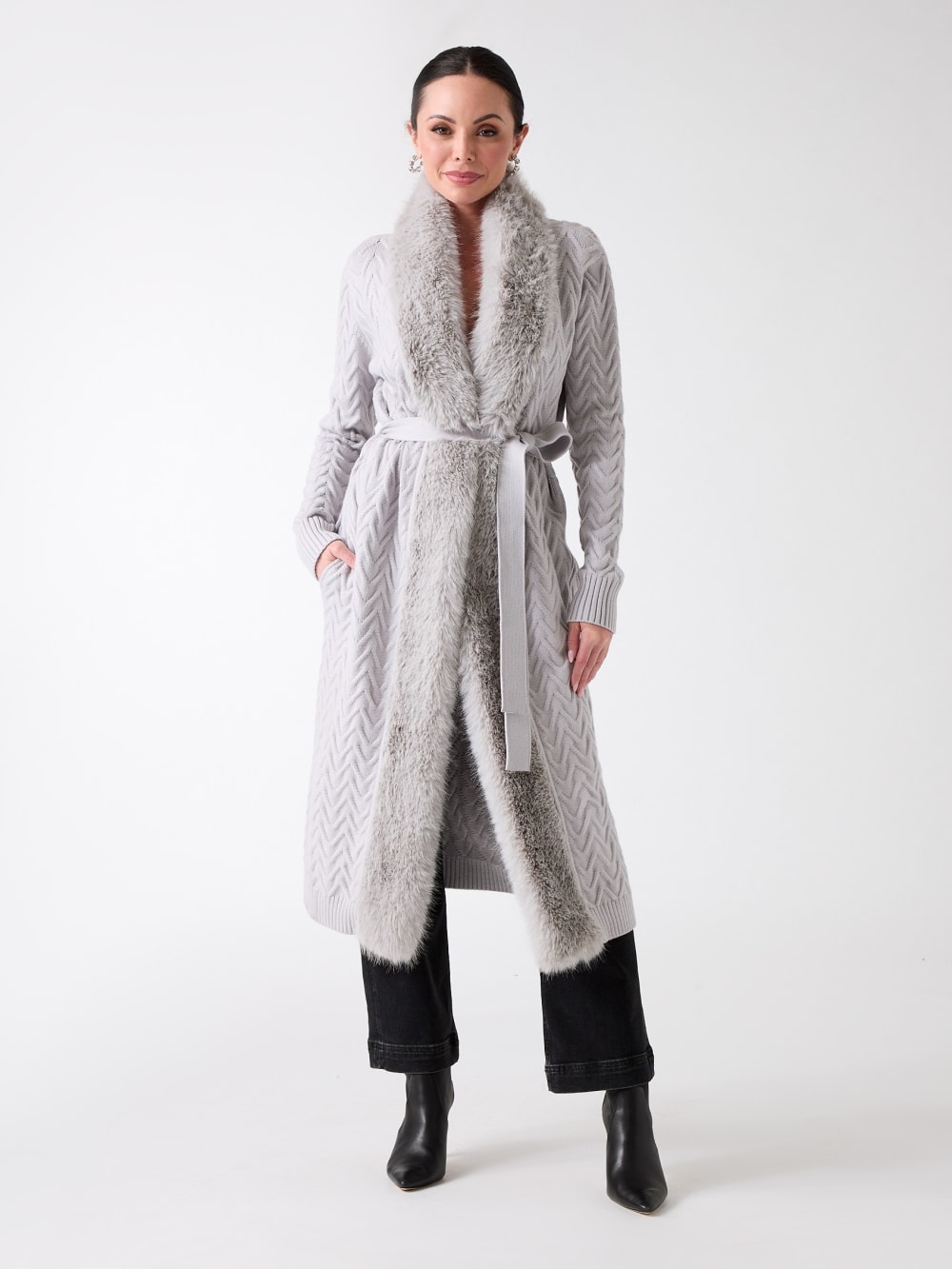 Paula Wrap Cardigan Coat - Image 2