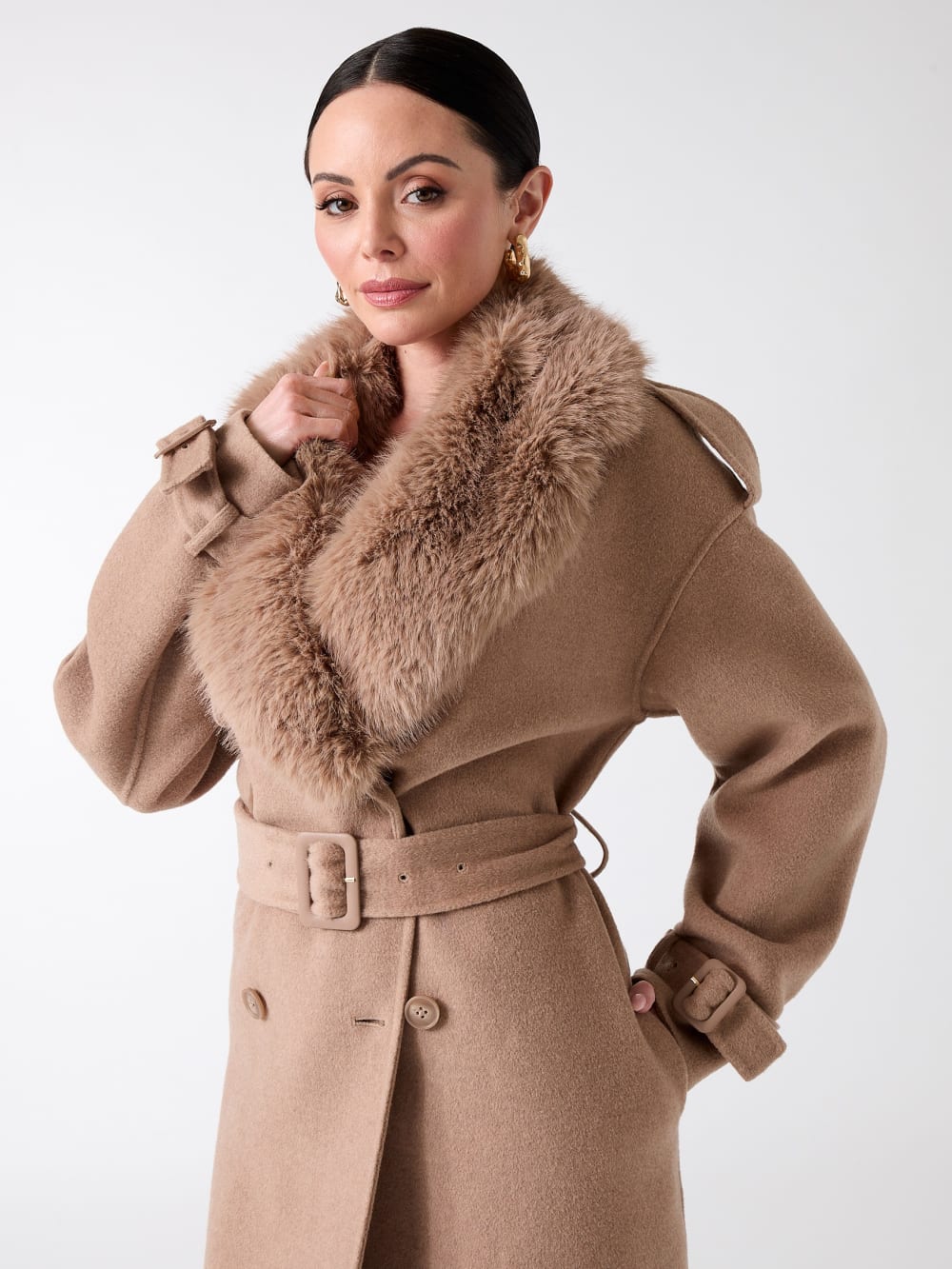 Ella Double-Breasted Coat - Image 3