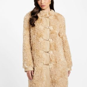 Rachel Faux-Fur Midi Coat