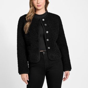 Ivana Faux-Fur Buttoned Jacket