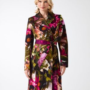 Jennifer Printed Trench Coat