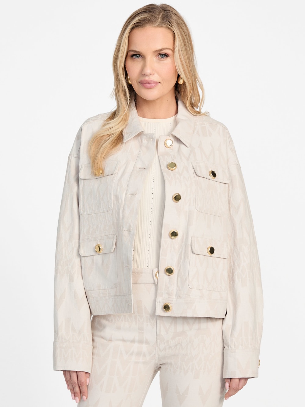 Sarah Monogram Denim Jacket