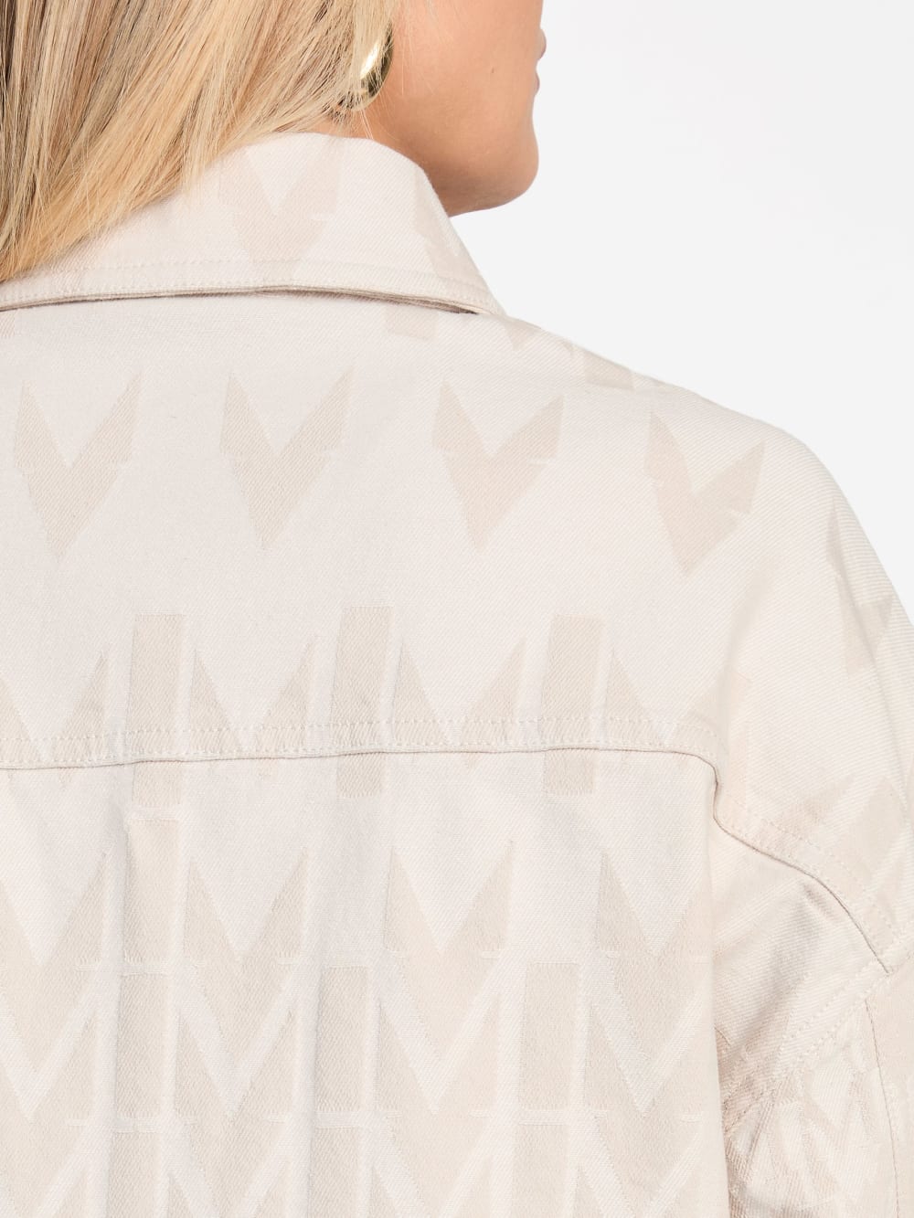 Sarah Monogram Denim Jacket - Image 5