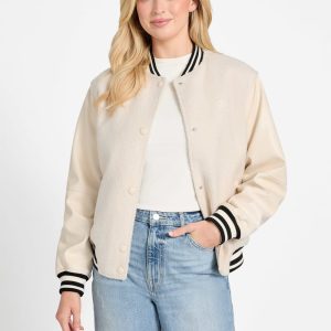 Eco Danielle Boucle Varsity Jacket