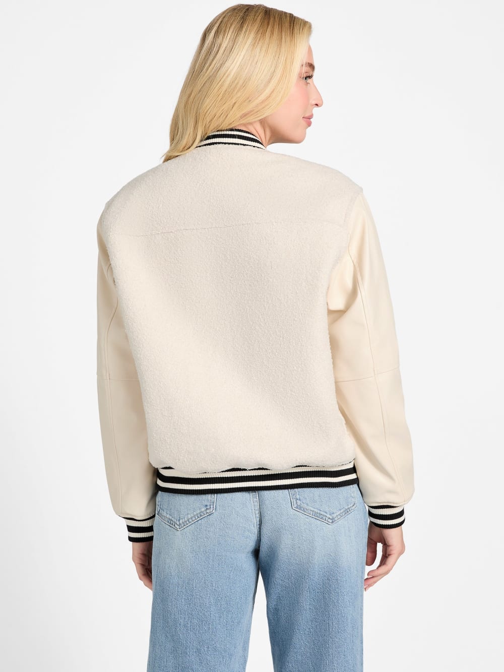 Eco Danielle Boucle Varsity Jacket - Image 4