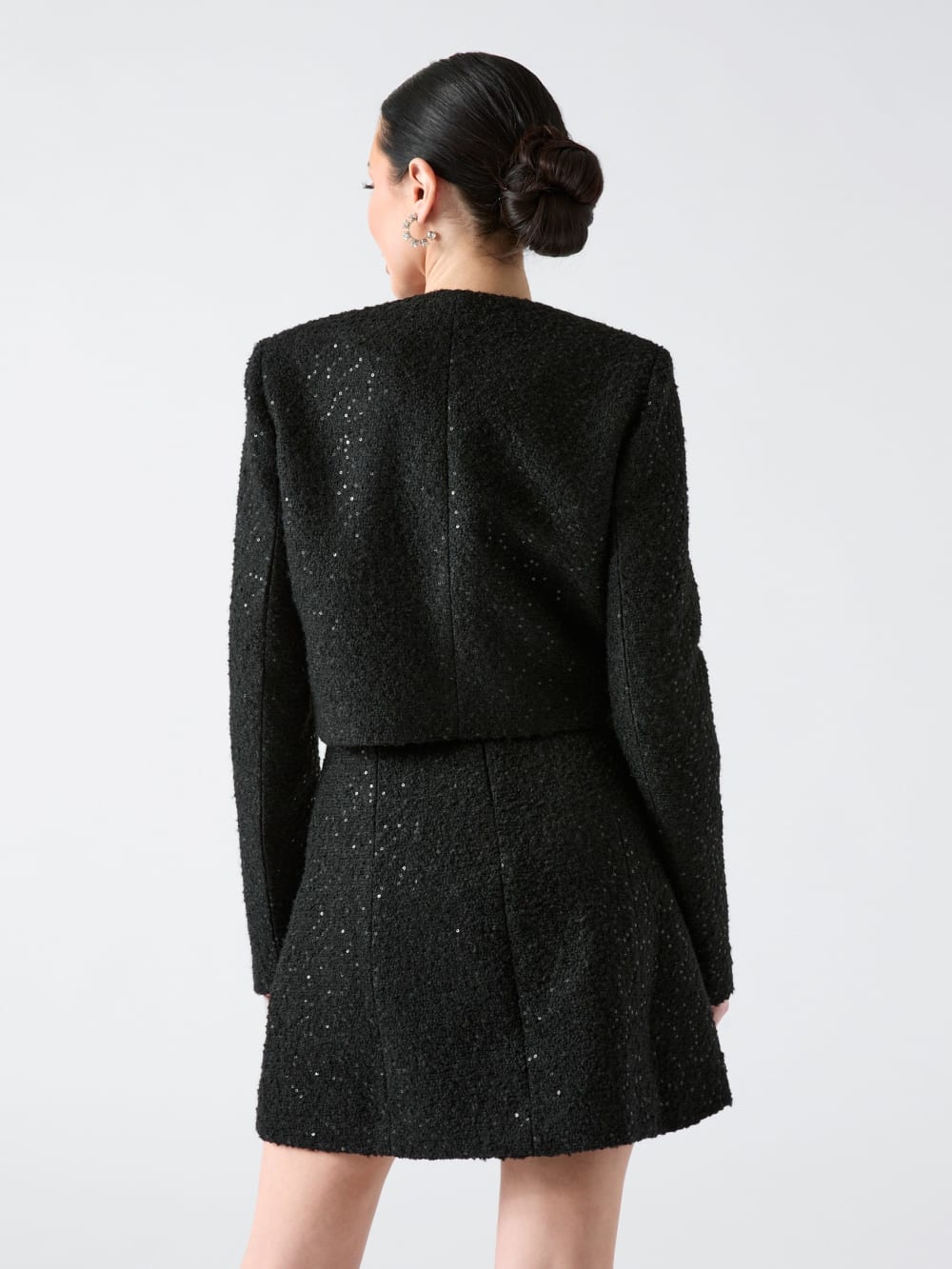 Bouclé Away Sequin Jacket - Image 4