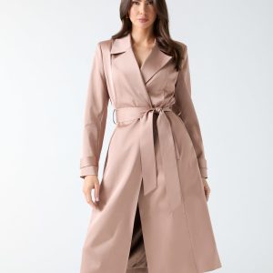 Eleonor Satin Wrap Trench