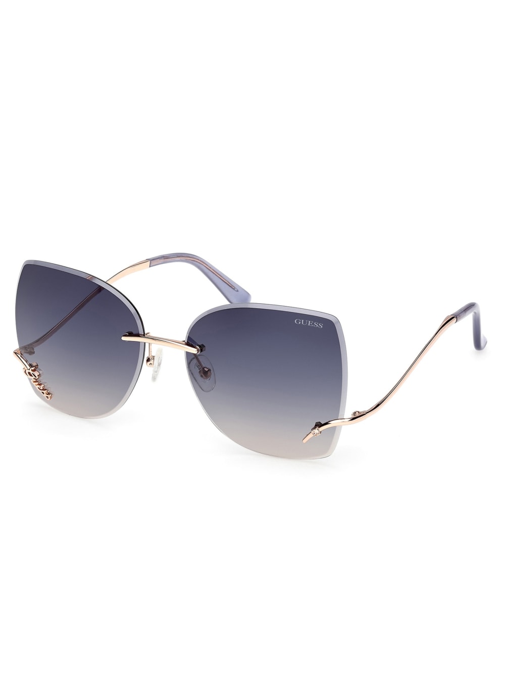 Raelynn Square Rimless Sunglasses - Image 2