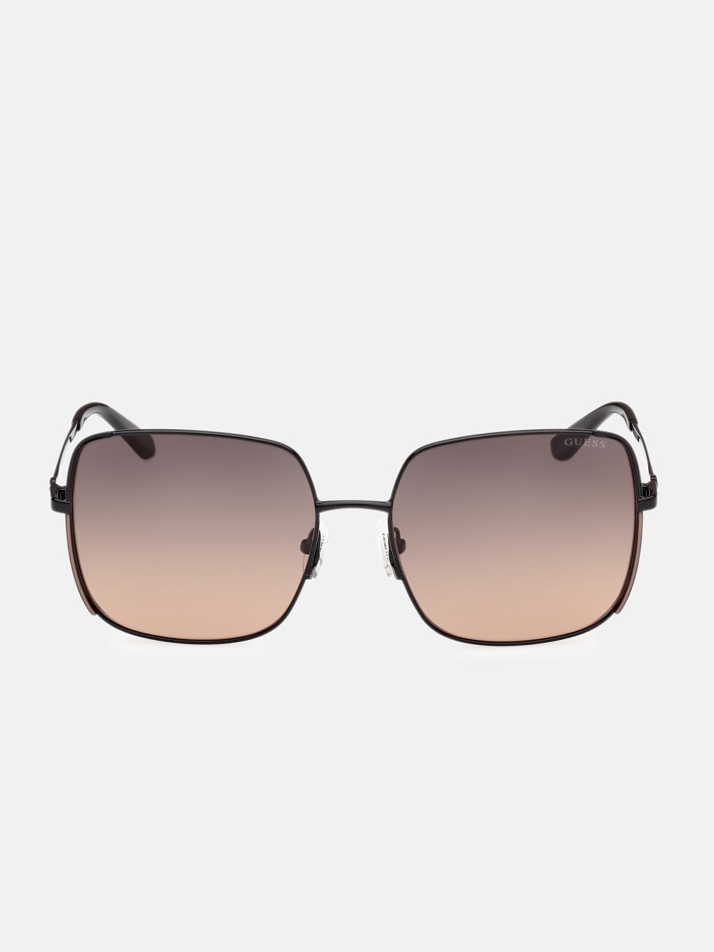 Oversized Square Metal Sunglasses