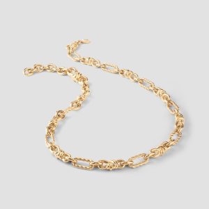 Gold-Tone Knotted Necklace