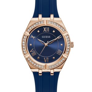Blue Silicone Analog Watch