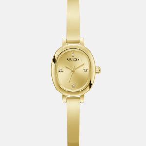 Gold-Tone Oval Analog Watch