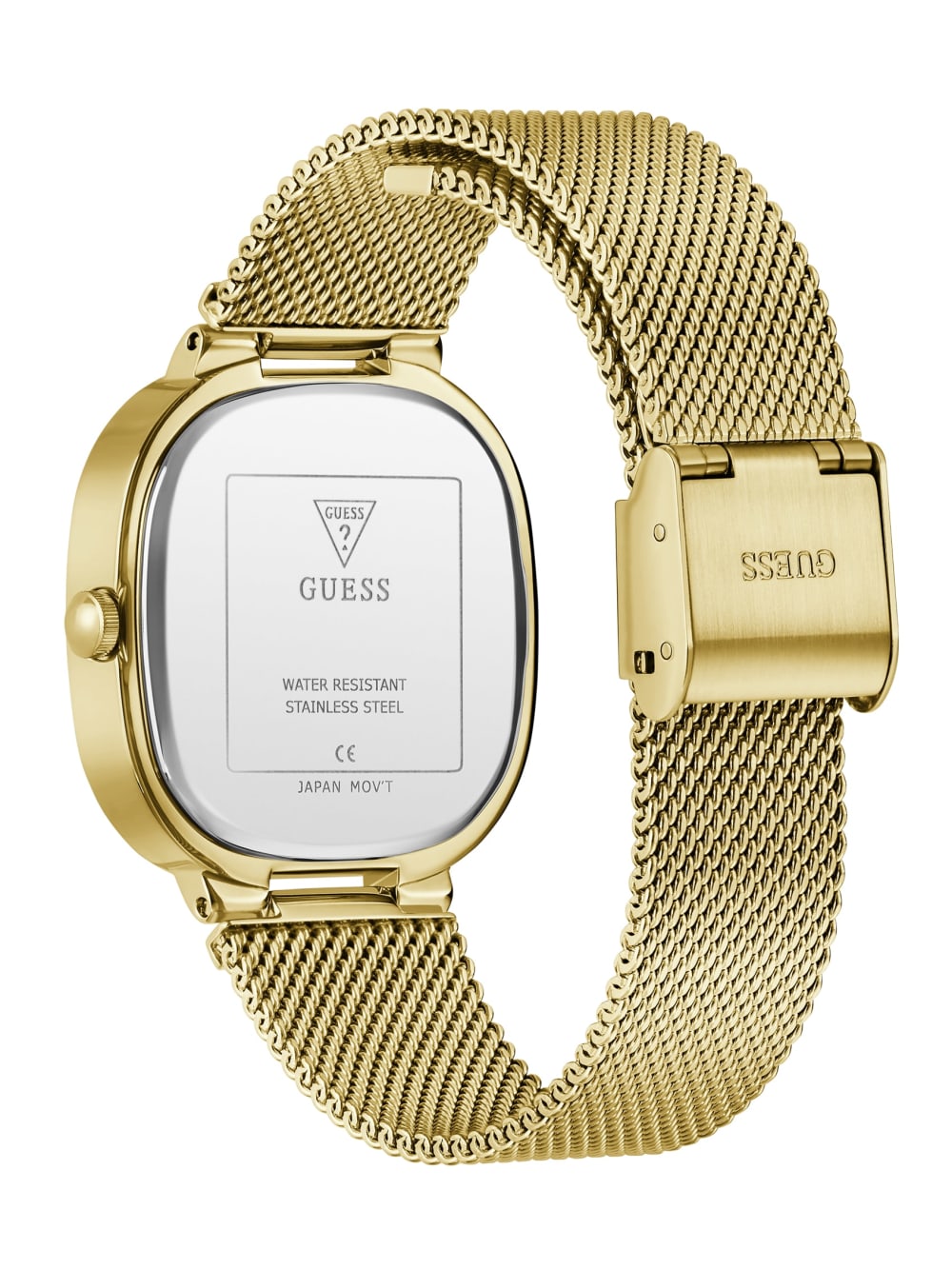 Gold-Tone Rounded Crystal Analog Watch - Image 4