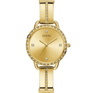 Gold-Tone Crystal Analog Watch