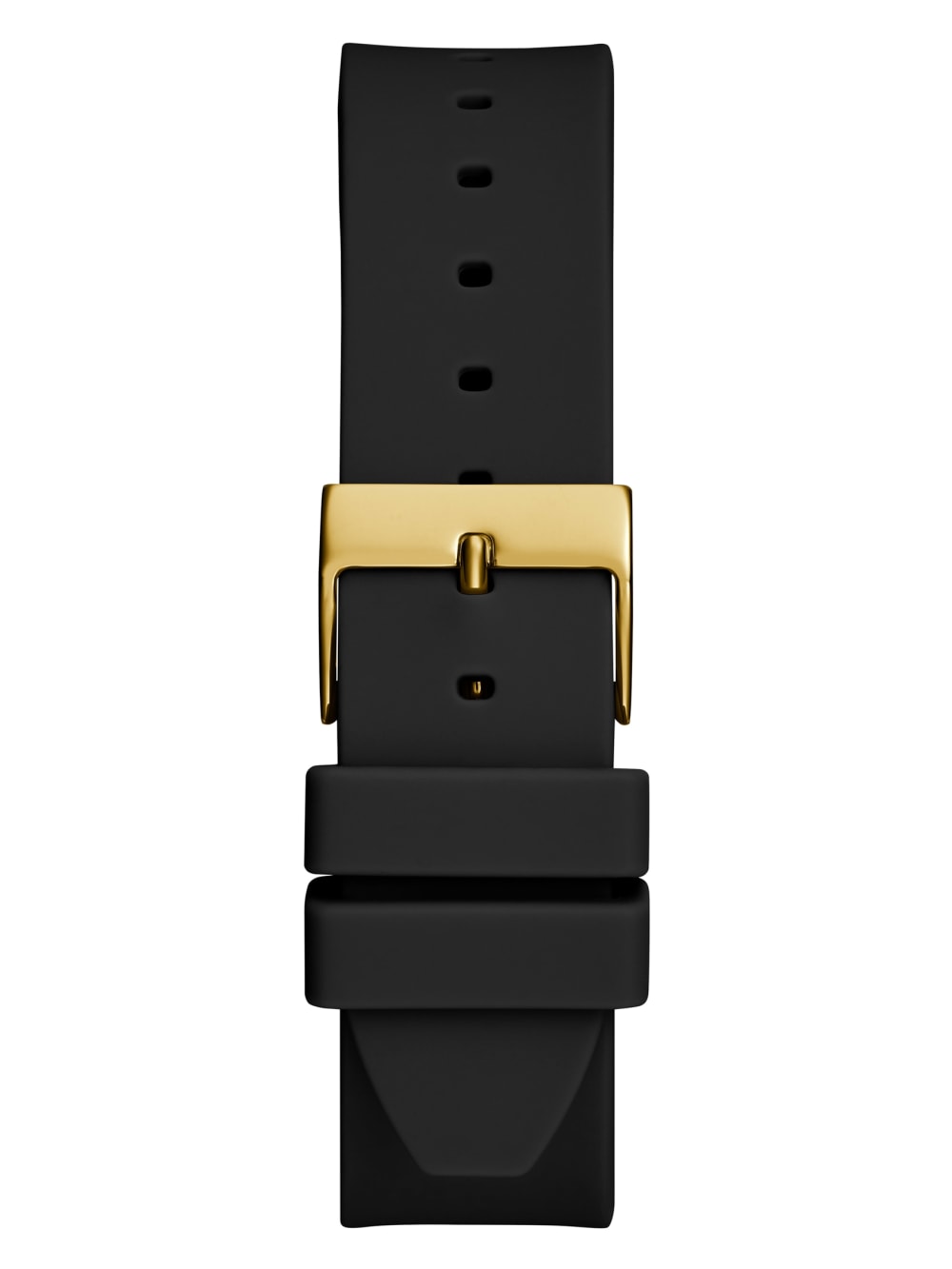 Gold-Tone and Black Silicone Analog Watch - Image 4