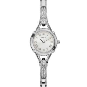 Silver-Tone Petite Crystal Watch