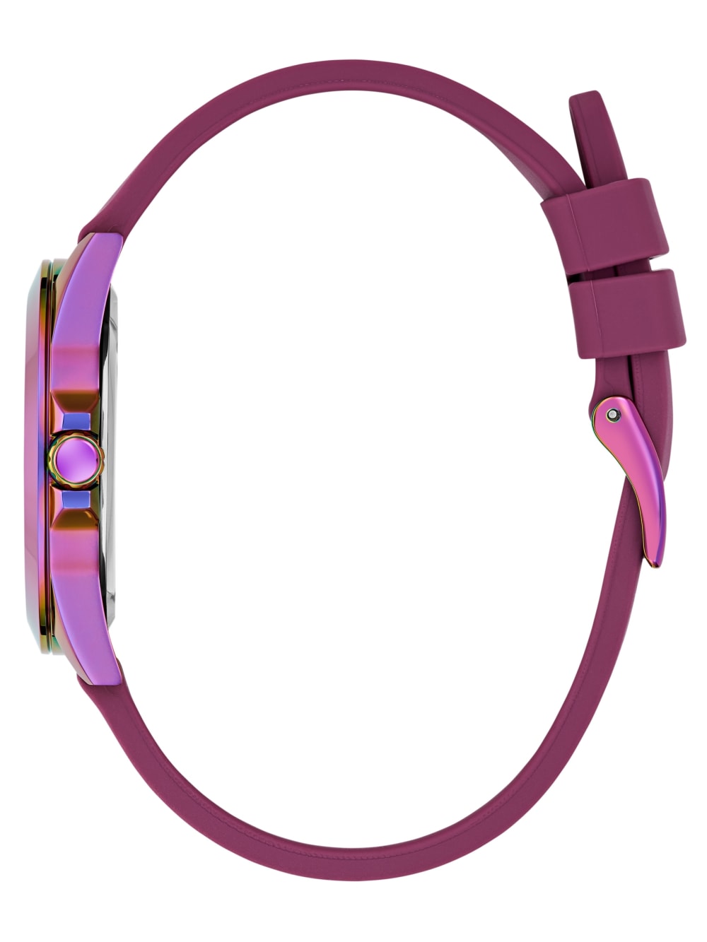 Iridescent and Burgundy Analog Watch - Image 2