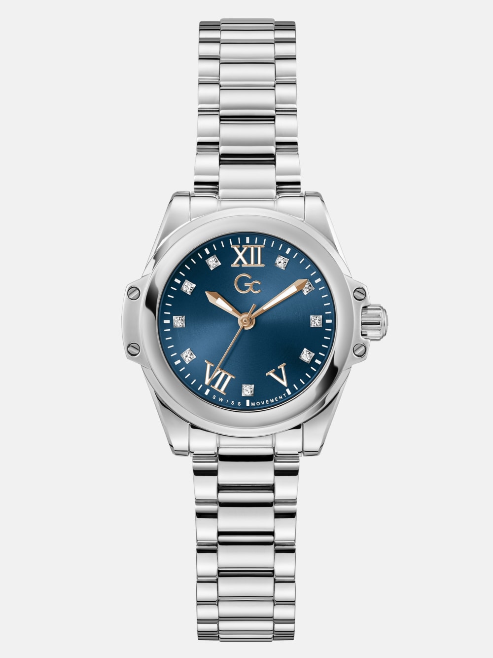 Gc Silver-Tone Analog Watch