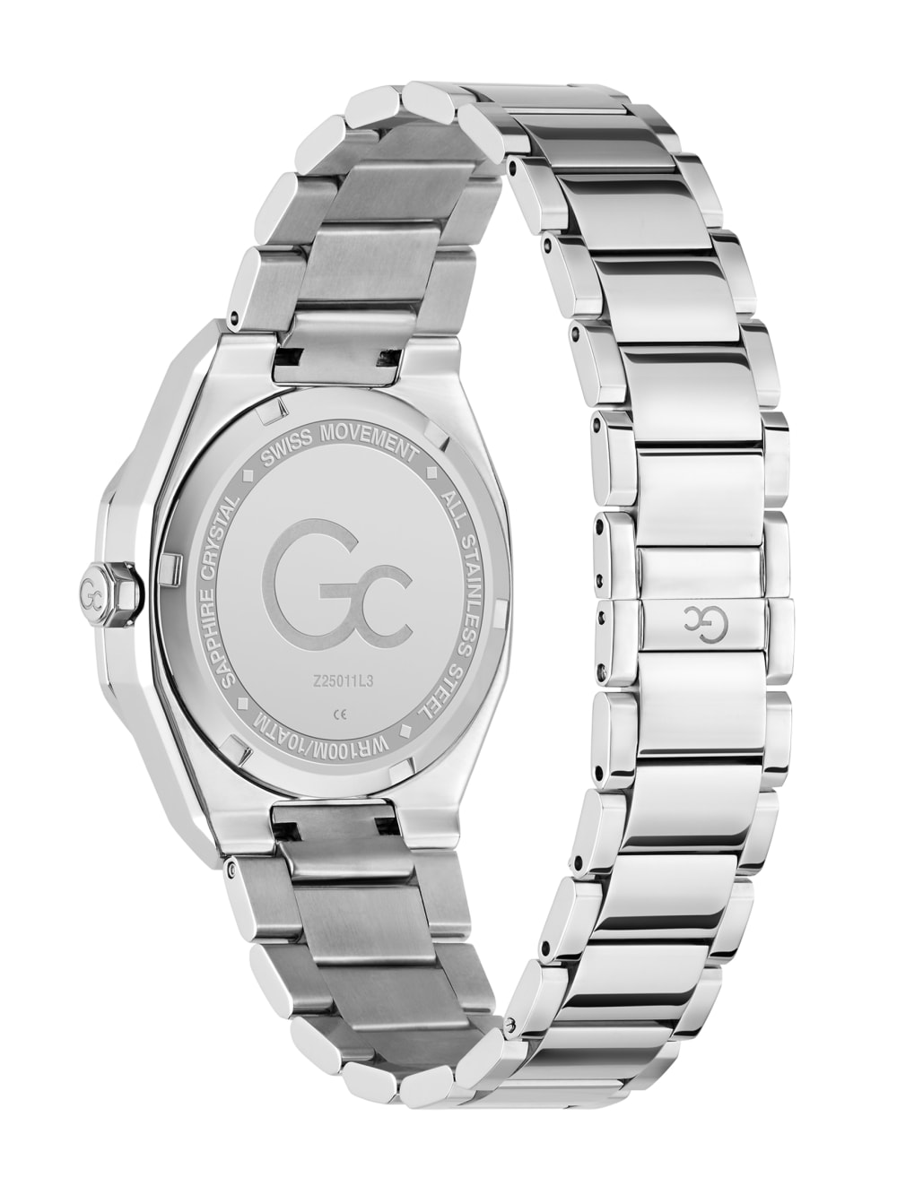 Gc Silver-Tone Crystal Analog Watch - Image 3