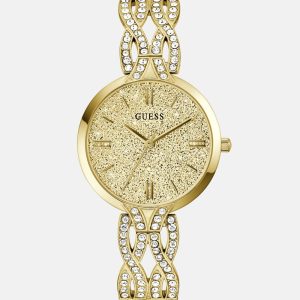Gold-Tone Shimmer Analog Watch