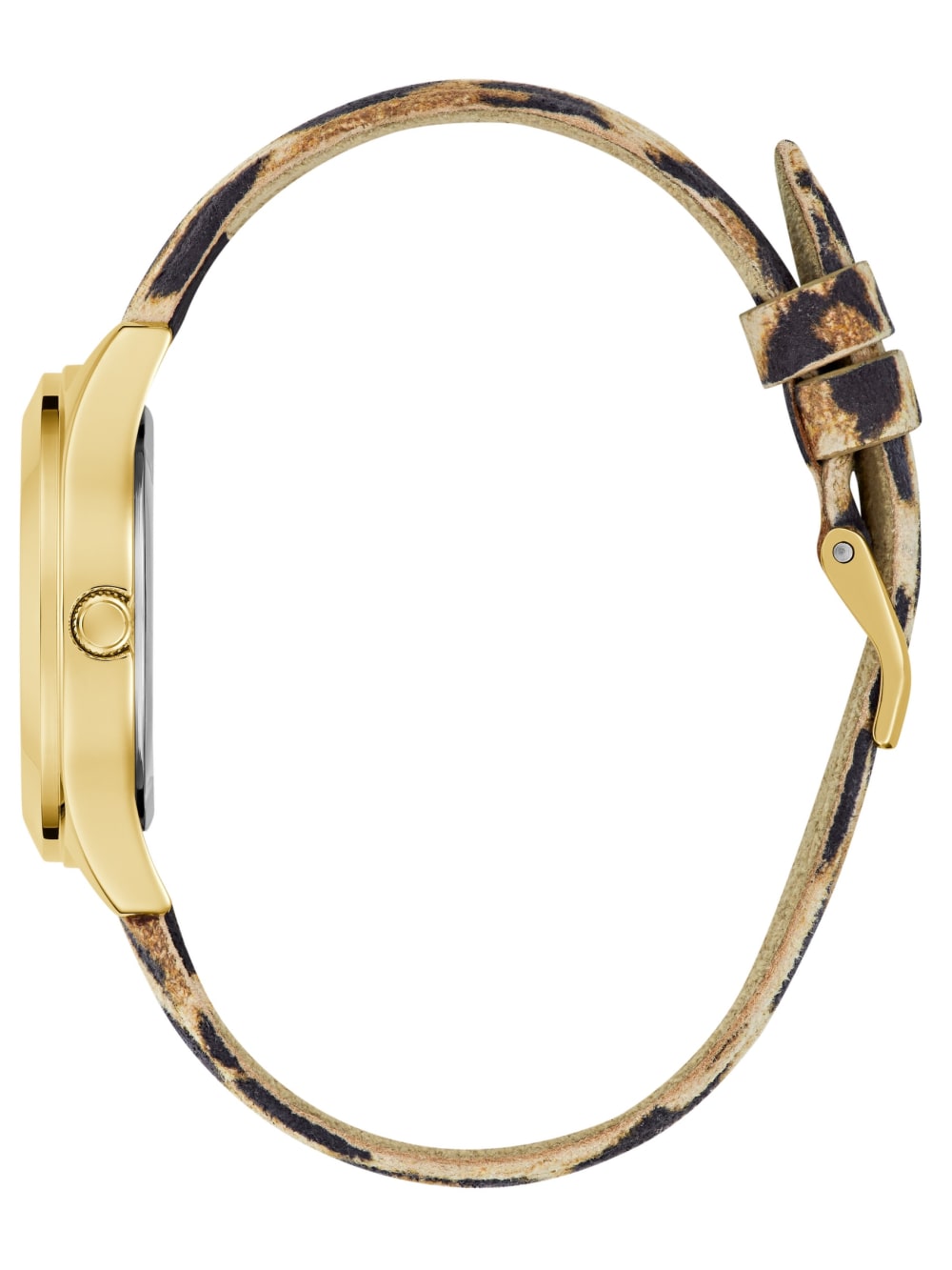 Leopard and Gold-Tone Analog Logo Watch - Image 2