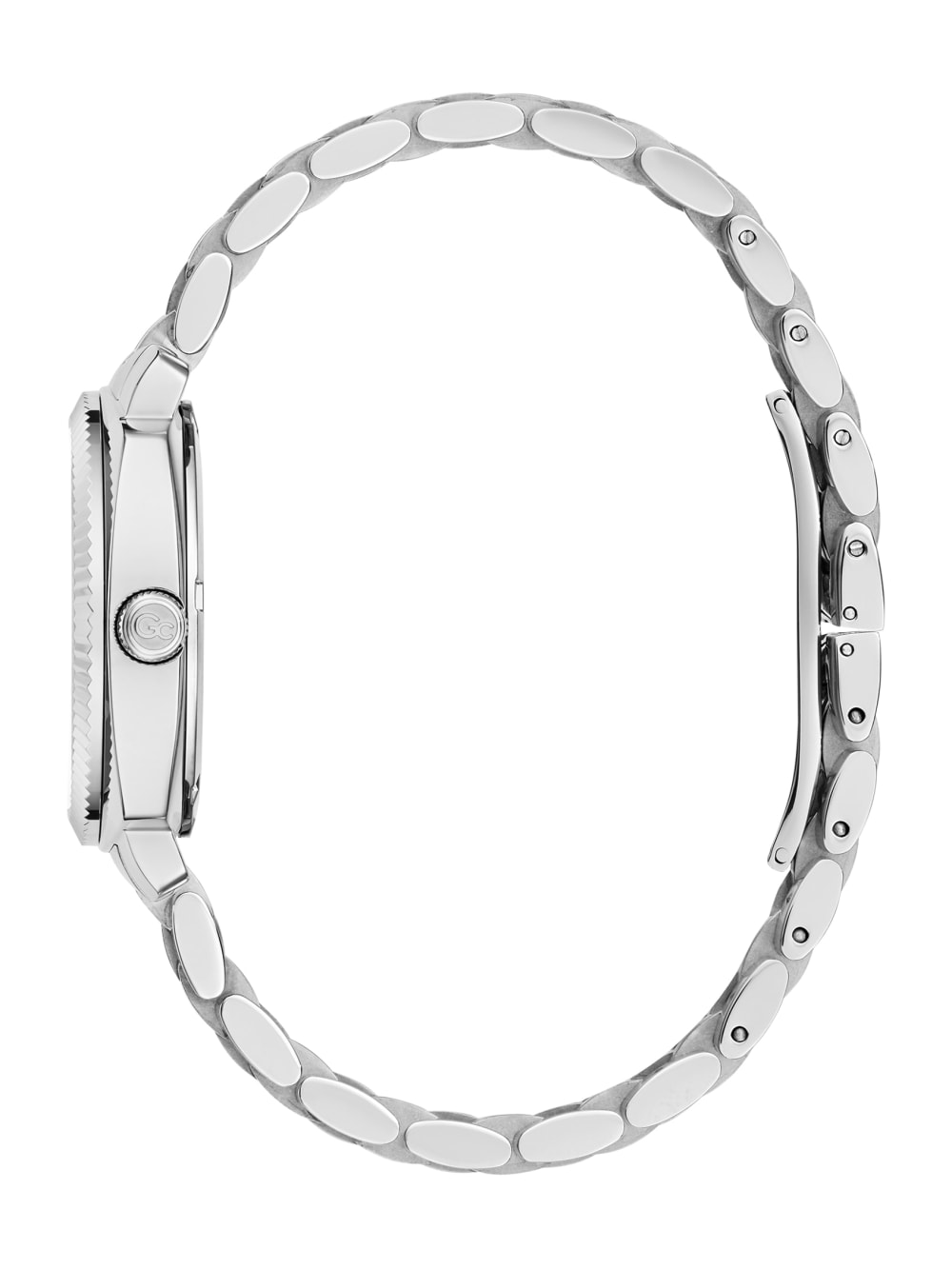 Gc Silver-Tone and Purple Multifunctional Watch - Image 2