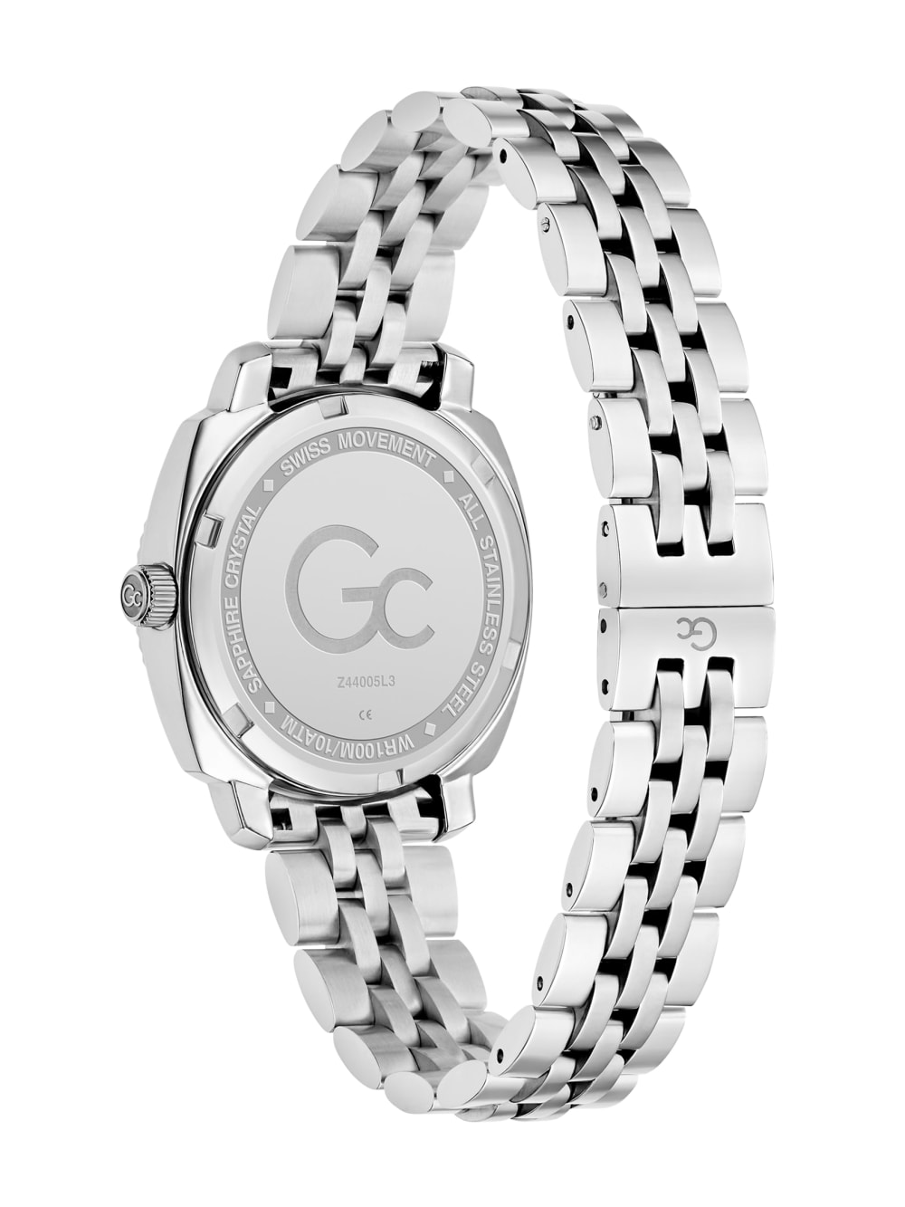 Gc Silver-Tone and Purple Multifunctional Watch - Image 3