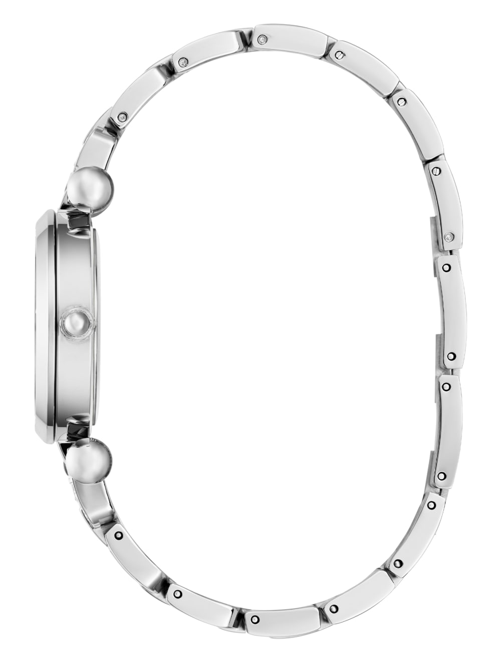 Silver-Tone Rhinestone Analog Watch - Image 2