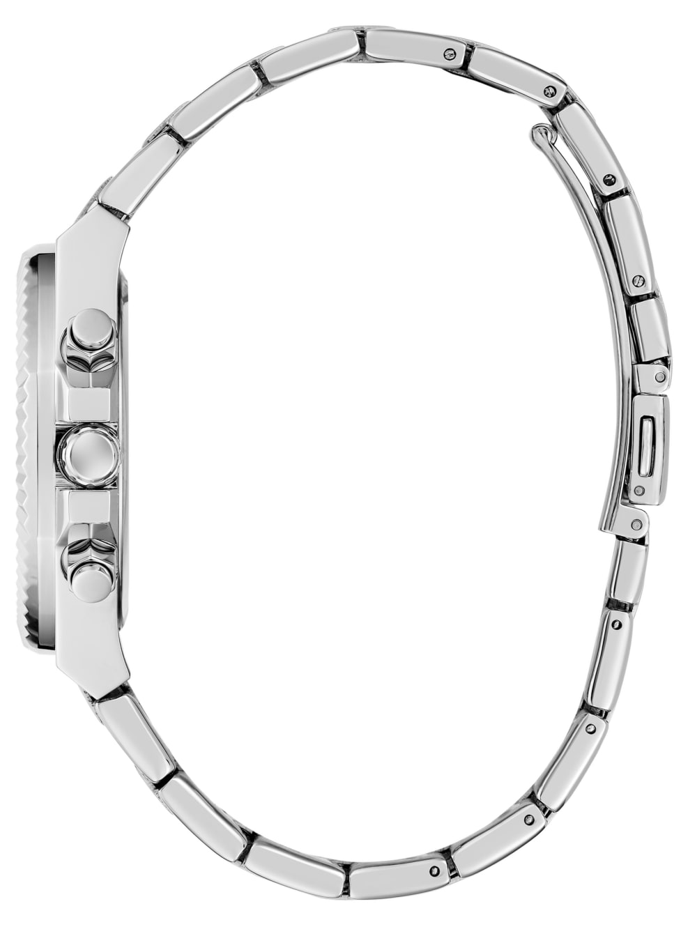 Silver-Tone and Denim Multifunction Watch - Image 2