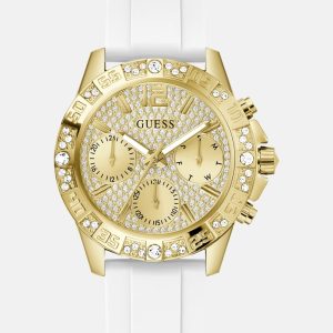 Gold-Tone Silicon Multifunction Watch
