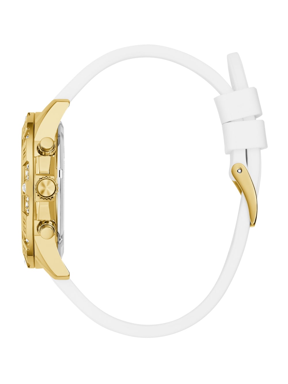 Gold-Tone Silicon Multifunction Watch - Image 2